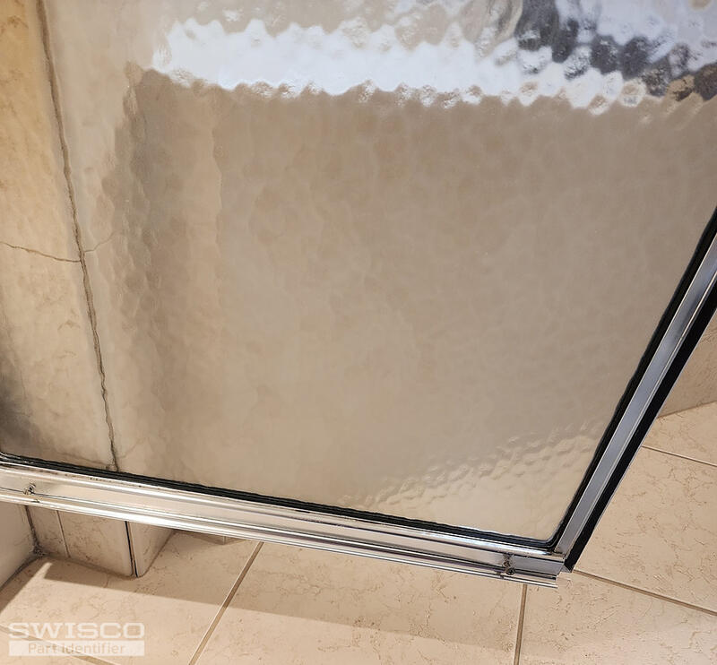 Framed shower door bottom seal