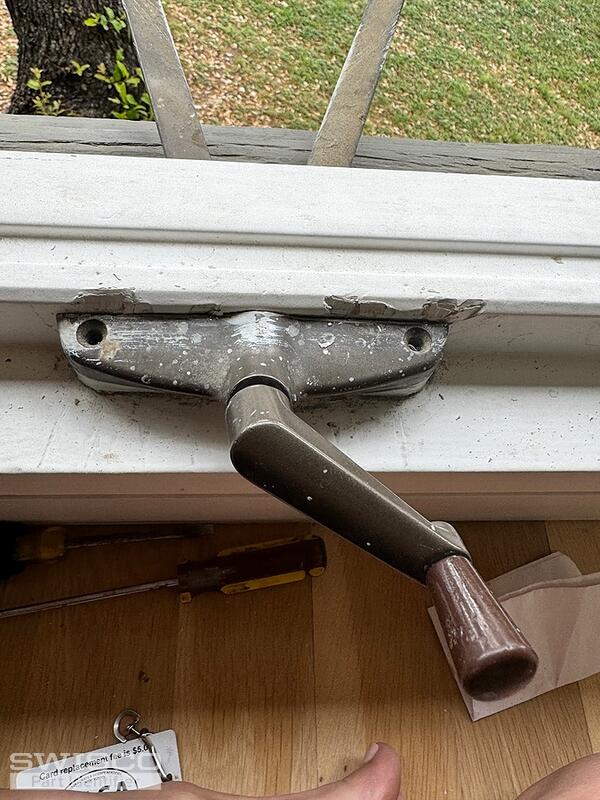 60s awning window crank