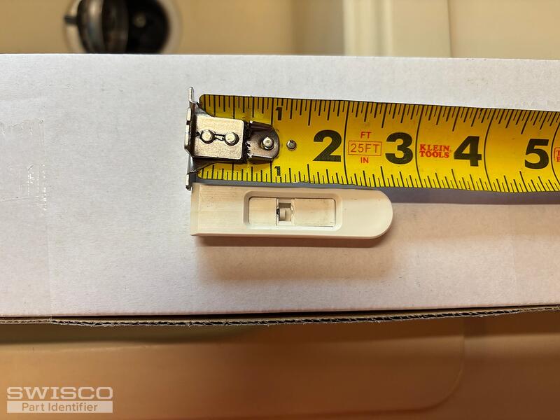 Length measurement of topside of broken (right) ti