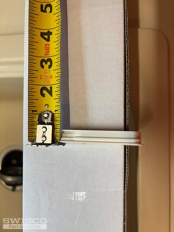 Thickness measurement of broken (right) tilt latch