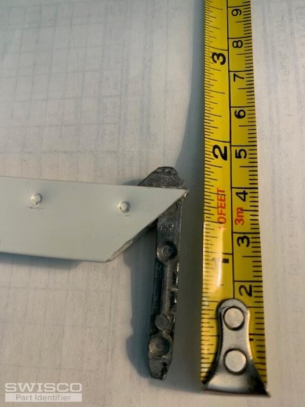 Storm door window pane sash - broken one in frame.