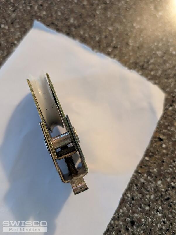 sliding closet door roller assembly