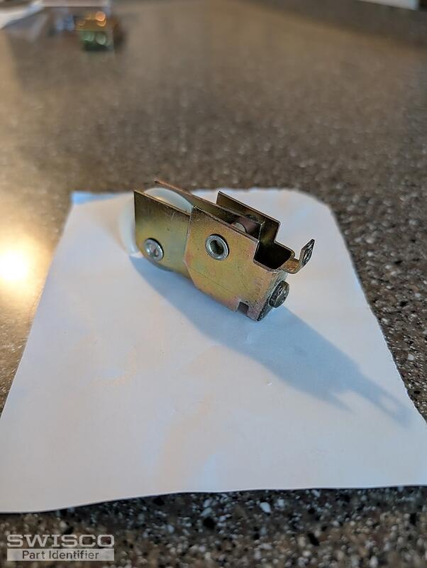 sliding closet door roller assembly