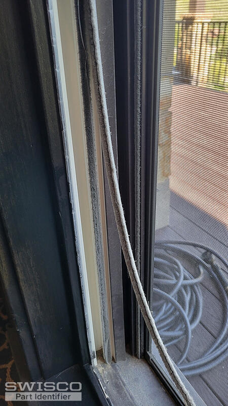 felt weatherstripping_partially insalled and parti
