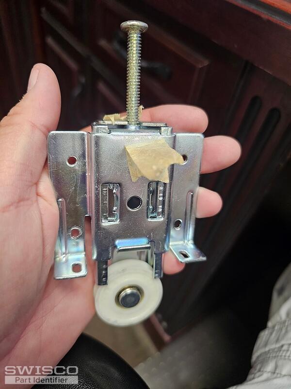 Closet door roller