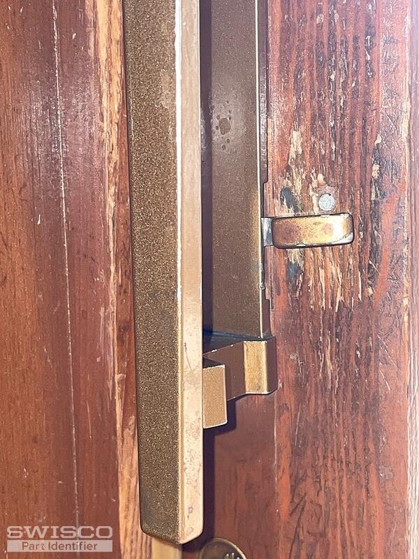Pella sliding door handel lock lever installed