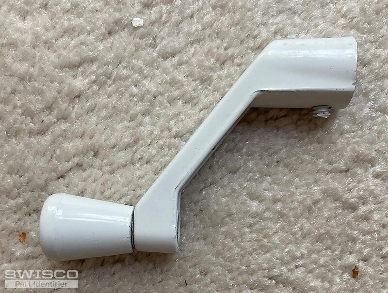 white crank handle