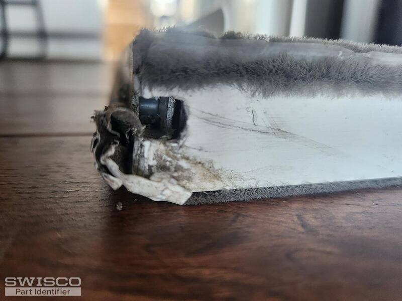 btm window with broken pivot bar attached