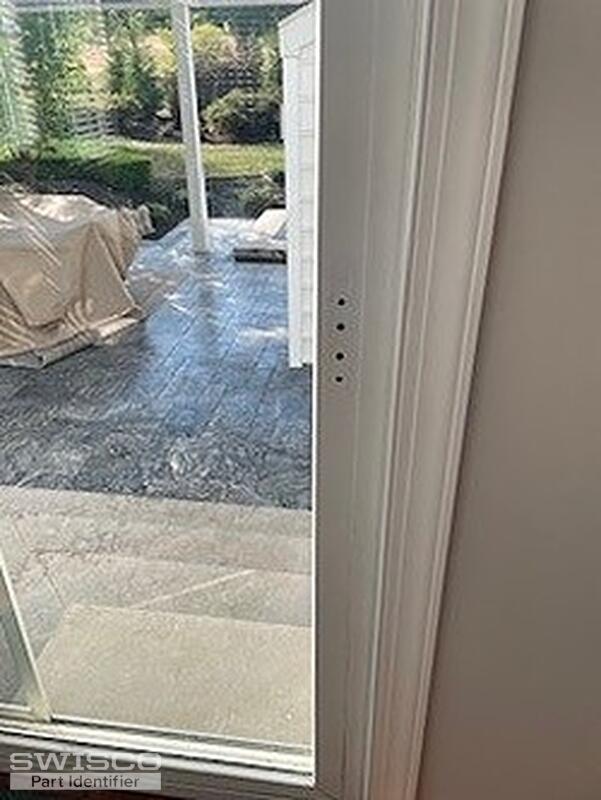 sliding door handle holes