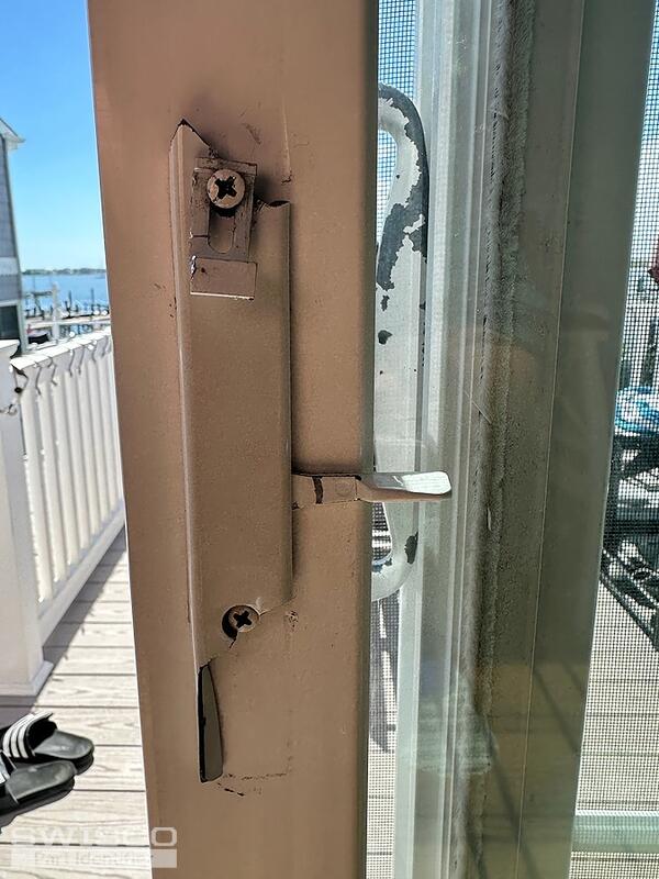 Inside Broken Piece Still Attached to Door