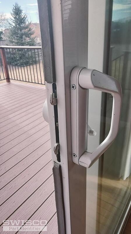view of lockset when it would be closed.