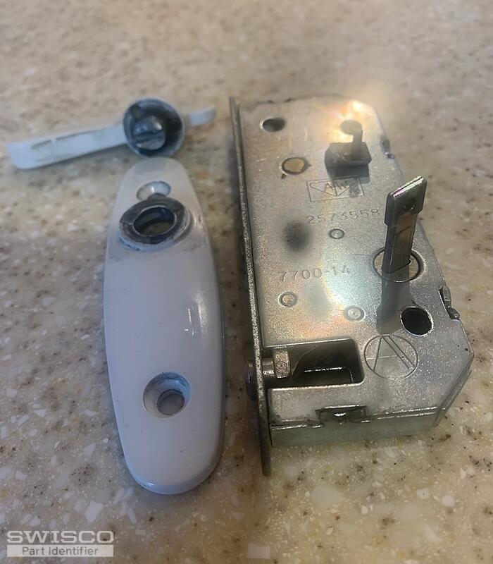 Keyed Lock Assembly Andersen Tribeca Gliding Door LH White