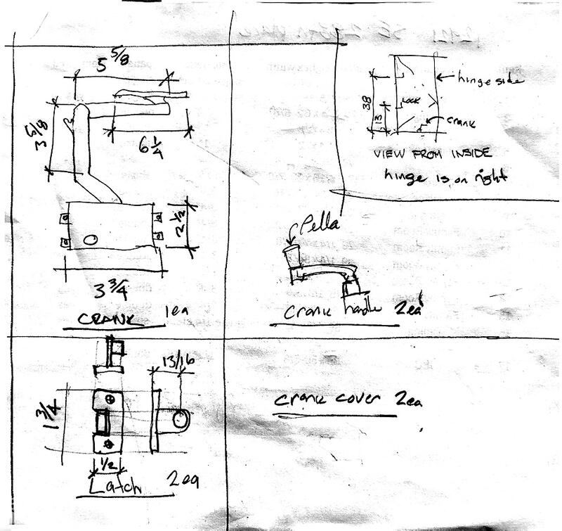 Pella casement window hardware sketch_1