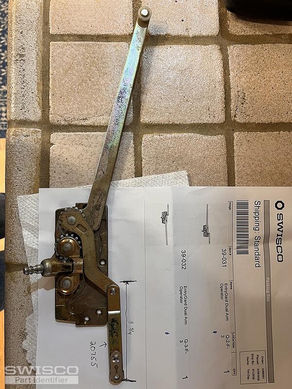 Existing dual arm crank