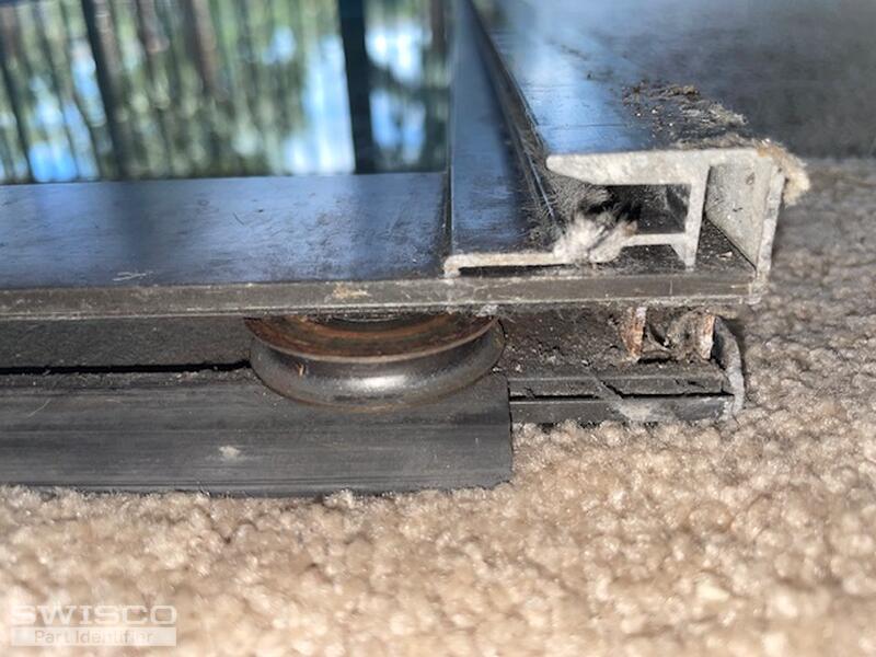 Glass Doir Installed Roller