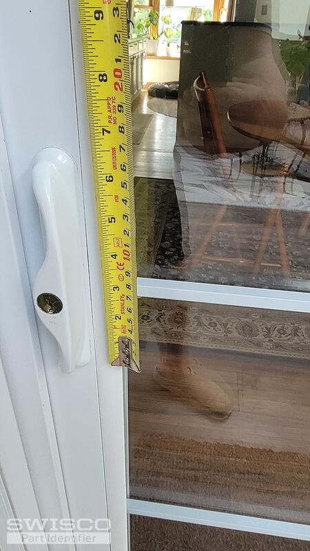white sliding door lock p7