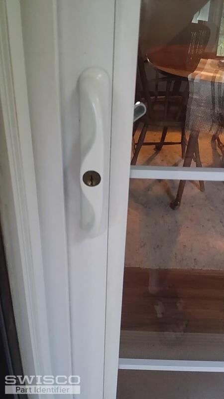 white sliding door lock p3