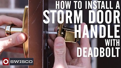 How to Install a Storm Door Handle with Deadbolt [1080p]