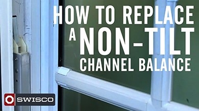 How to replace a window sash channel balance