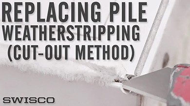 How to Cut Out Pile Weatherstripping