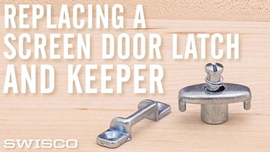 How to Replace a Sliding Screen Door Latch and Keeper