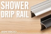 SWISCO Shower Drip Rail with Sweep 