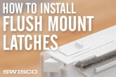 Removing and installing flush mount tilt latches