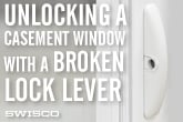 How to open a casement window that has a broken lock