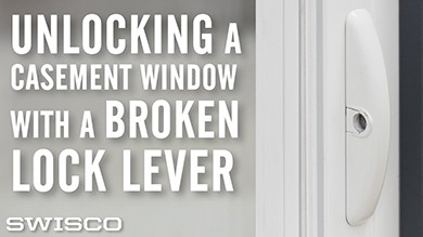 How to open a casement window that has a broken lock