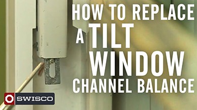 How to replace a tilt-window channel balance.