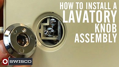 How to install the 10-556 lavatory knob assembly.