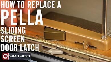 How to replace a Pella sliding screen door latch