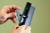 Reversing the thumb lock on the Swisco 82-005 Sliding Door Handle