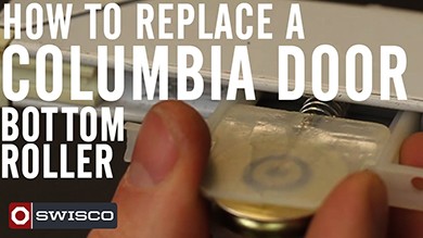 How to replace a Columbia door bottom roller