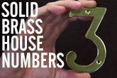 Solid Brass House Numbers