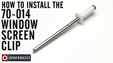 How to install the 70-014 window screen clip