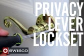 SWISCO 43-001 Privacy Lever Lockset [1080p]