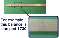 How to locate the channel balance stamp.